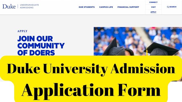 Duke University Admission Application