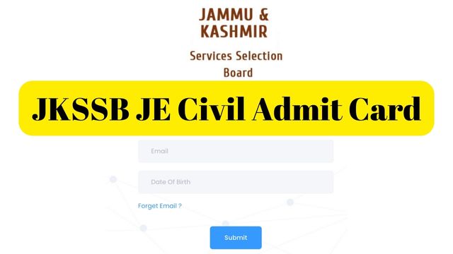 JKSSB JE Civil Admit Card