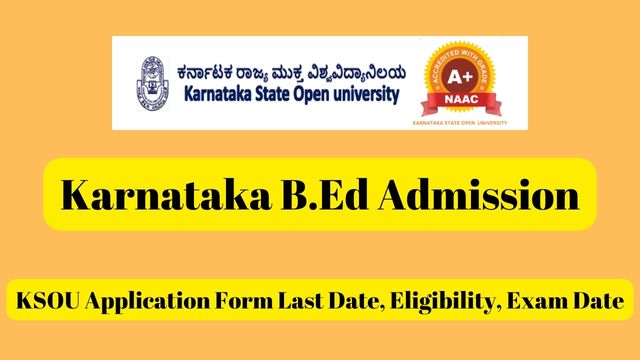 Karnataka B.Ed Admission