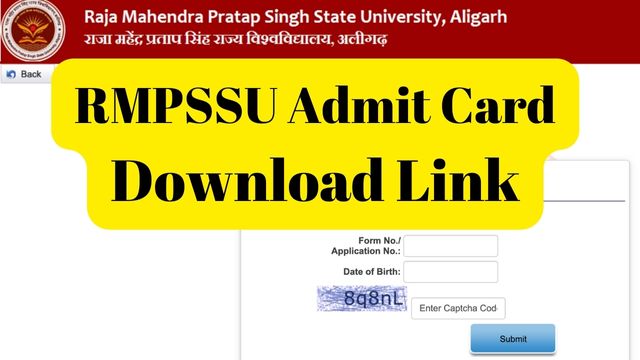 RMPSSU Admit Card Download Link