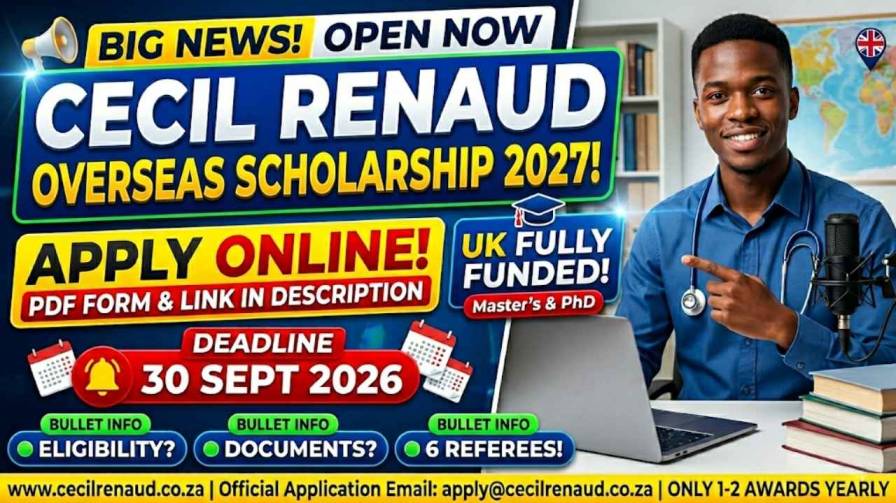 Cecil Renaud Overseas Scholarship 2027