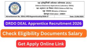 DRDO DEAL Apprentice Recruitment 2026