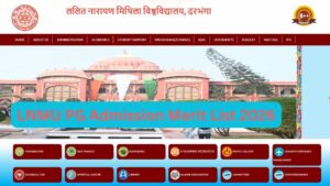 LNMU PG Admission Merit List 2026