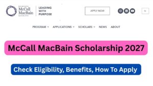 McCall MacBain Scholarship 2027