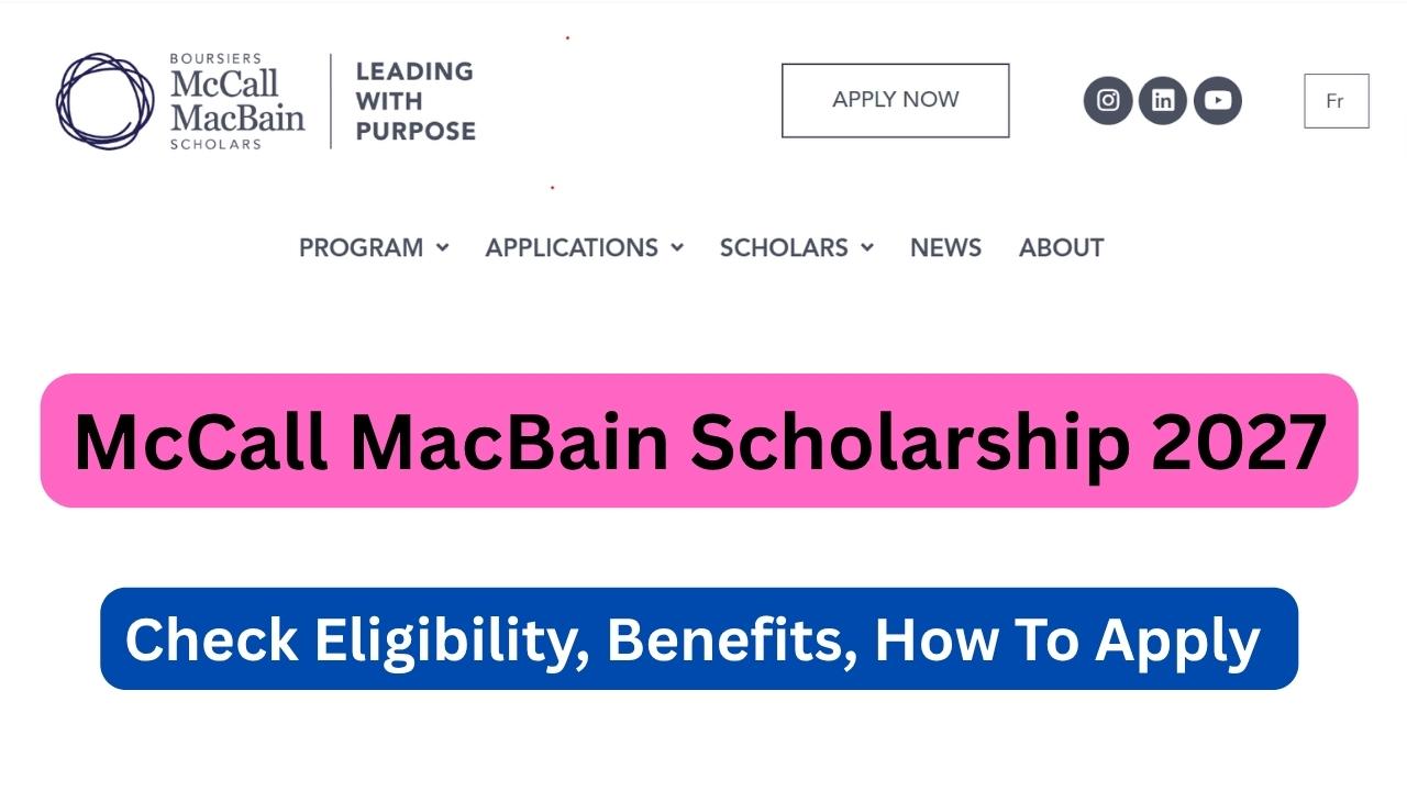 McCall MacBain Scholarship 2027